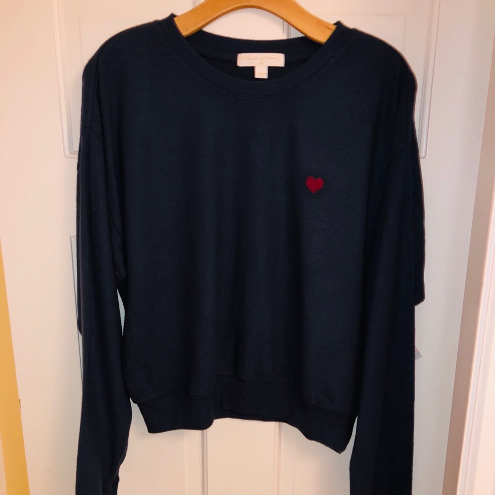 Spiritual Gangster navy heart sweatshirt
